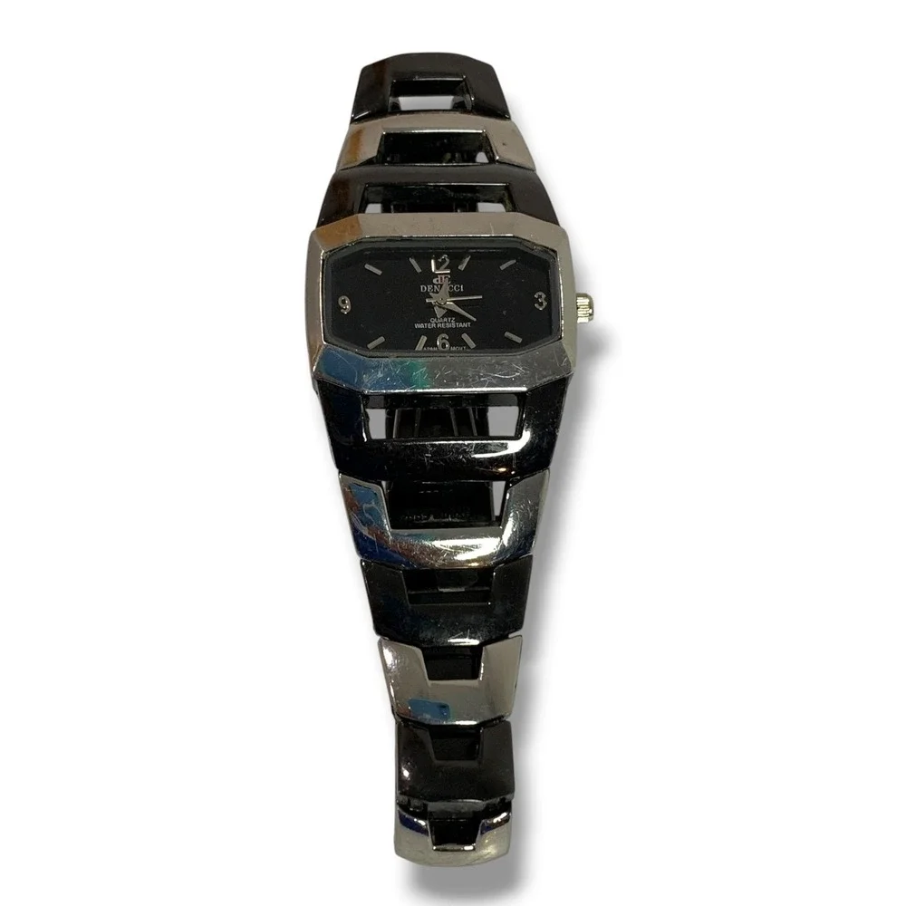 Denacci Mens Wristwatch Tank Rectangular Face Working 31mm